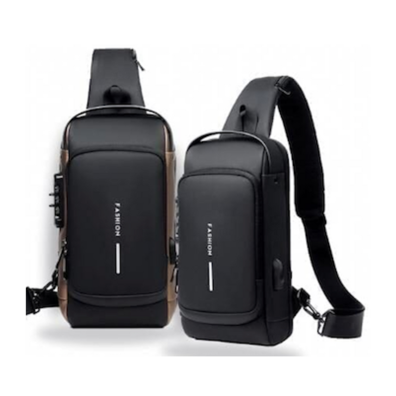 Mochila Anti-Furto com Senha USB Slim Bag